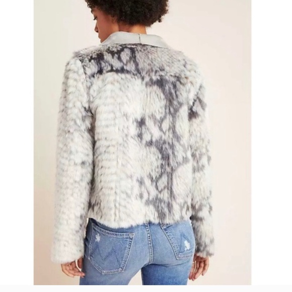 Anthropologie marrakech reversible fur/suede jacket - Picture 2 of 4